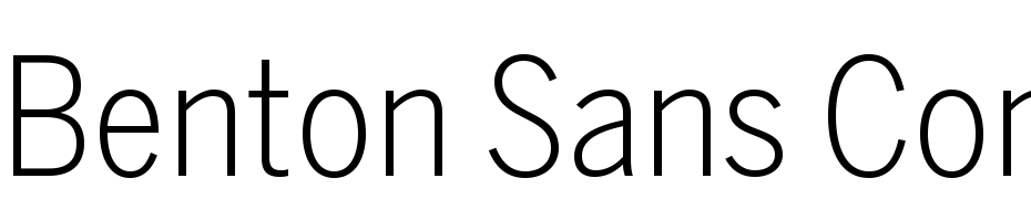 Benton Sans Cond Light Font Download Free